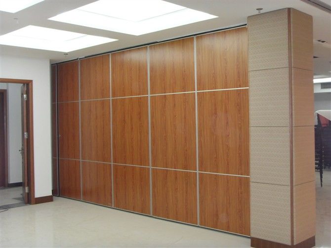 Solid Plywood Modern Room Divider Sistem Gantung Dekoratif