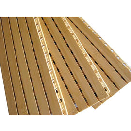 Meeting Room Wooden Grooved Acoustic Panel Sound Absorbing Panels