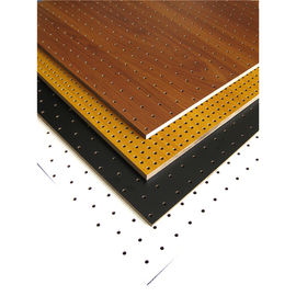MDF Perforated Wood Acoustic Panels Auditorium Sound Insulation Wooden Board