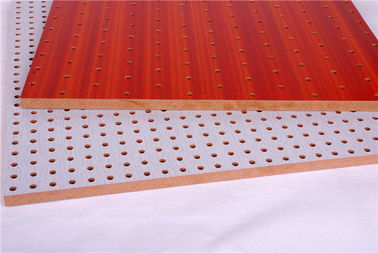 Interior Perforated Wood Panels Grooved Decorative Acoustic Diffuser Panels