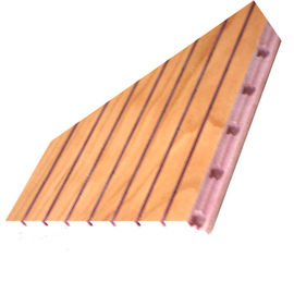 Fire and Sound Absorbing Material Grooved Timber Wooden Acoustic Panels