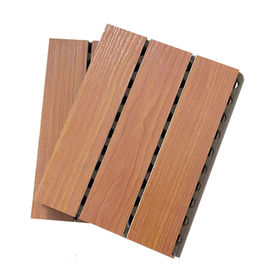 Melamin Finish Beralur MDF Sound Proof Acoustic Wood Panels With Holes