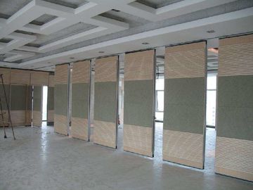 Aluminum Frame Operable Wooden Interior Folding Partition Walls For Reception Hall