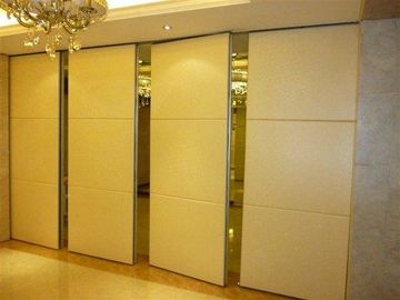 Aluminum Frame Operable Wooden Interior Folding Partition Walls For Reception Hall