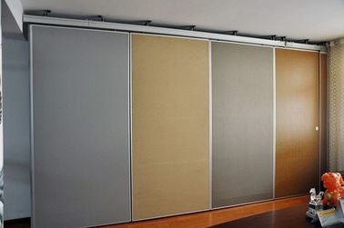 Aluminium Commercial Sliding Door Folding Partition Walls MDF Board Finished for Great Hall