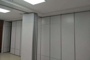 Conference Room Movable Partition Walls , 65 mm Sliding Door Roller Soundproof Room Dividers