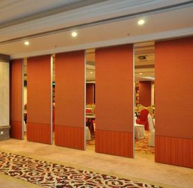 Kayu Panel Dinding Partisi Bergerak untuk Ruang Konferensi / Kebisingan Membatalkan Pembagi Ruang