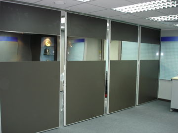 Office Movable Partition Walls Accordion Profil Aluminium Komersial
