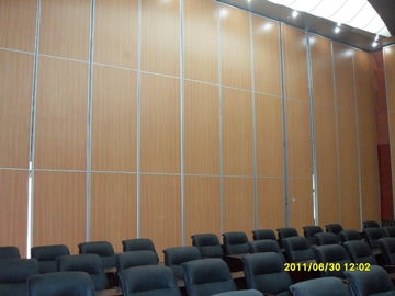 Acoustic Folding Movable Ruang Konferensi Dinding Partisi dengan Roda