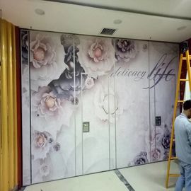 Floor to Ceiling Folding Hanging Acoustic Partition Walls Panel Lebar 500 mm