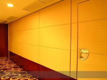 Sliding Door Track Rollers Commercial Movable Partition Wall Acoustic Fabric Surface