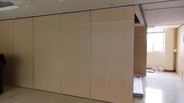 Fireproof Commercial Melamine Office Sliding Wall Partitions Perlindungan Lingkungan