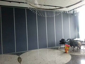 Geser Aluminium Track Kedap Suara Kantor Partisi Dinding / Pembagi Ruang Bergerak