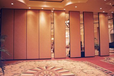 Melamine Surface Movable Banquet Hall Partisi Wall, Sliding Acoustic Room Dividers