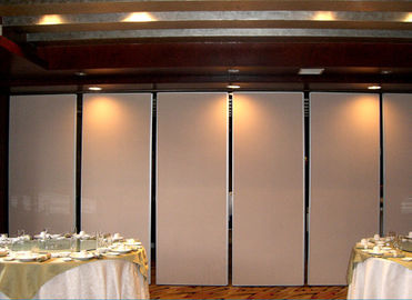 Hotel Banquet Hall Folding Partition Walls Melamine Fabric Selesai ISO9001