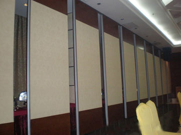 Hotel Banquet Hall Folding Partition Walls Melamine Fabric Selesai ISO9001