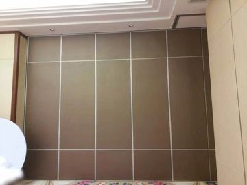 4m Tinggi Acoustic Room Dividers, Aluminium Frame Retractable Operable Partition Walls