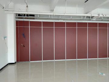 Pintu Geser Aluminium Kantor Kedap Suara Lipat Partisi Bergerak Kayu Panel