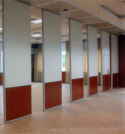 MDF Finish Acoustic Movable Partition Wall / Interior Room Dividers Untuk Restoran