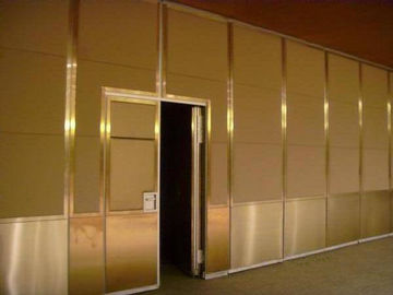 Portable Soundproof Banquet Hall Sliding Partition Walls / Hanging Room Dividers