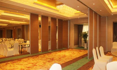 Portable Soundproof Banquet Hall Sliding Partition Walls / Hanging Room Dividers