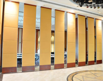 Pintu Partisi Lipat Ke Lantai Untuk Dinding Dioperasikan Untuk Ruang Perjamuan / Panel Dinding Geser Akustik