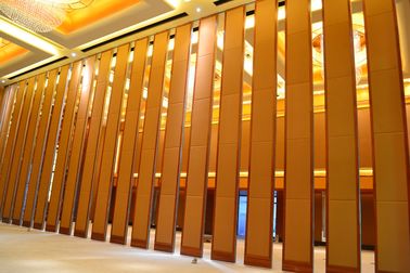 Partisi Ruang Bergerak Sistem Top Hunge Untuk Hotel Banquet Hall / Dinding Akustik yang Dapat Dioperasikan