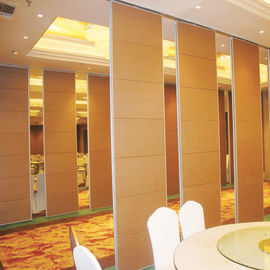 Restaurant Dinning Room Folding Partition Wall / Movable Sliding Gate 65mm