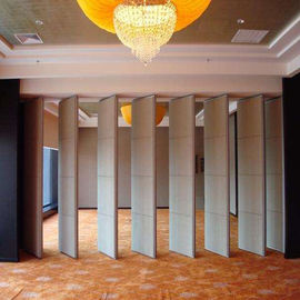 Sistem Material Akustik Dinding Geser Partisi Yang Dapat Dioperasikan Untuk Dekorasi Hotel