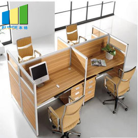 30mm Partisi Panel Workstation Meja Kantor Dengan Ukuran Standar Kubikel