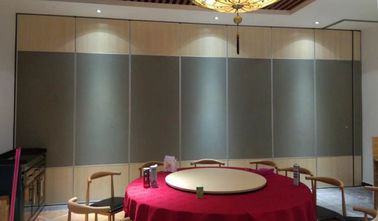 85mm Tebal Aluminium Frame Movable Partition Wall Systems Untuk Restaurant