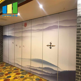Pintu Lipat Kayu Dinding Partisi Bergerak Untuk Dekorasi Hotel Kantor