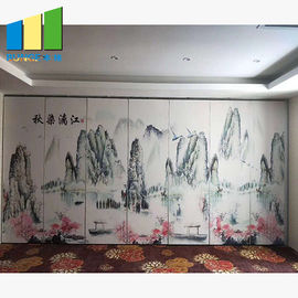 Dismountable Banquet Hall Movable Non-woven Landscape Lukisan Dinding Partisi