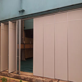Exterior Aluminium Kedap Suara Dinding Partisi Bergerak Untuk Balkon Warna Kustom