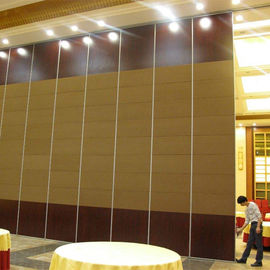 Interior Aluminium Sliding Folding 65mm Dinding Partisi Bergerak Untuk Ruang Rapat