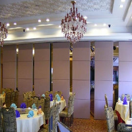 Interior Pintu Geser Kayu Desain Dinding Partisi Bergerak Untuk Ruang Perjamuan dan Auditorium