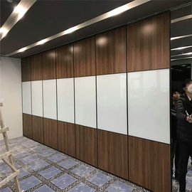 Partisi Dinding Bergerak Papan Gipsum 4 Meter Tinggi / Panel Dinding Akustik Lipat Dalam Ruangan