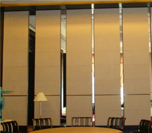 Dinding Partisi Lipat Akustik Hotel Membagi Ruang Sistem Gantung Atas / Pembagi Ruangan Kedap Suara