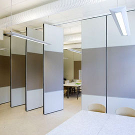 Aluminium Sliding Acoustic Room Dividers Partisi yang Dapat Dilepas Kantor Untuk Ruang Konferensi