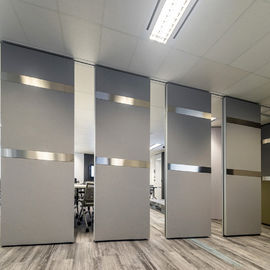 Aluminium Sliding Acoustic Room Dividers Partisi yang Dapat Dilepas Kantor Untuk Ruang Konferensi