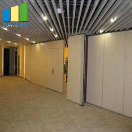 Paduan Aluminium Lipat Dinding Partisi Akustik Bergerak Untuk Restoran, Hotel, Ruang Perjamuan