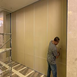 Aluminium Frame Banquet Hall Sliding Partition Walls Untuk Dinding Kedap Suara