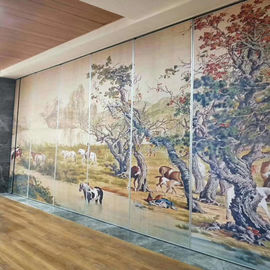 65MM Modern Sliding Wall Diy Painted Dinding Partisi Bergerak Untuk Ruang Rapat Dan Kantor