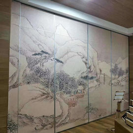 65MM Modern Sliding Wall Diy Painted Dinding Partisi Bergerak Untuk Ruang Rapat Dan Kantor
