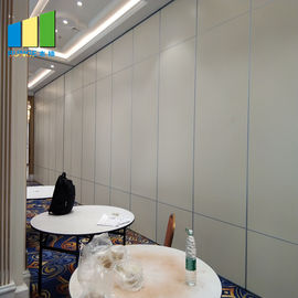 Aluminium Frame Restaurant Dinding Partisi Bergerak Dinding Akustik Dilipat