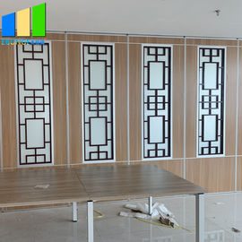 Acoustic Room Dividers Aluminium Partition Door Dengan Grill Glass Design Untuk Hotel