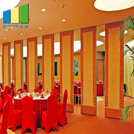Ballroom Hanging Partisi Lipat Dinding Pembagi Ruang Akustik Untuk Restoran