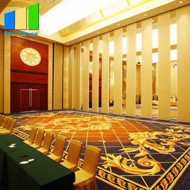 MDF Top Dewan Gypsum Kantor Portabel Dinding Partisi Bergerak Kain Partisi Lipat Pintu Untuk Hotel