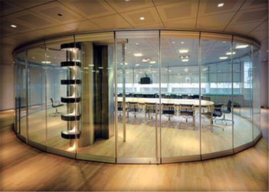 Sliding Glass Partition Single Type Partition Glass Partisi Kantor Dinding