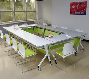 EBUNGE Modern Lipat Meja Sekolah Berdiri Furniture Kantor Ruang Konferensi Meja dengan Empat Roda